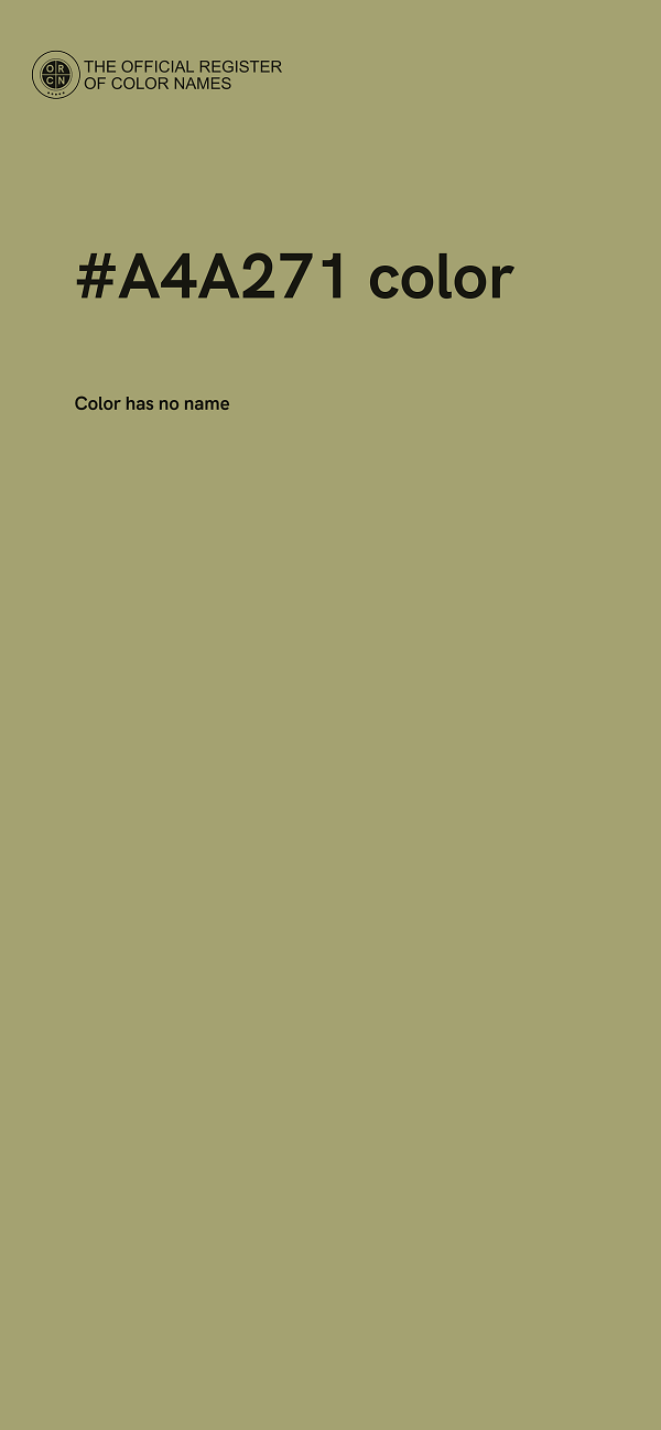 #A4A271 color image
