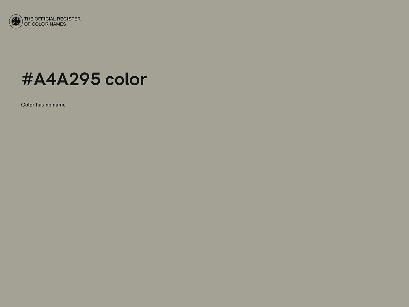 #A4A295 color image