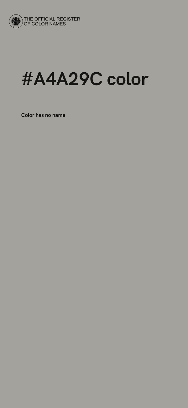 #A4A29C color image