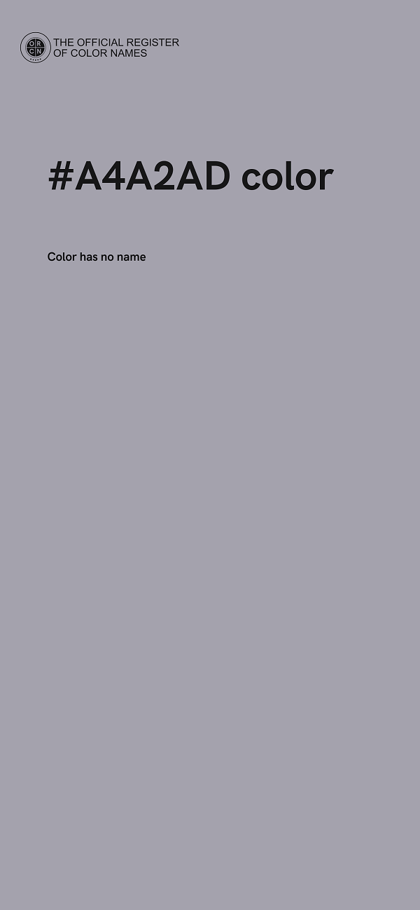 #A4A2AD color image