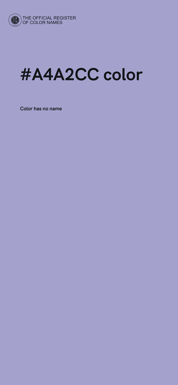 #A4A2CC color image