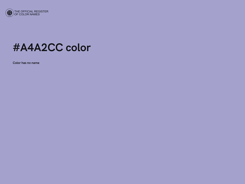 #A4A2CC color image