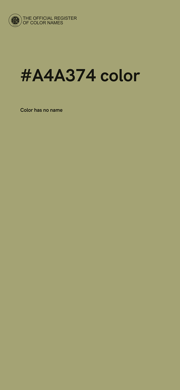 #A4A374 color image
