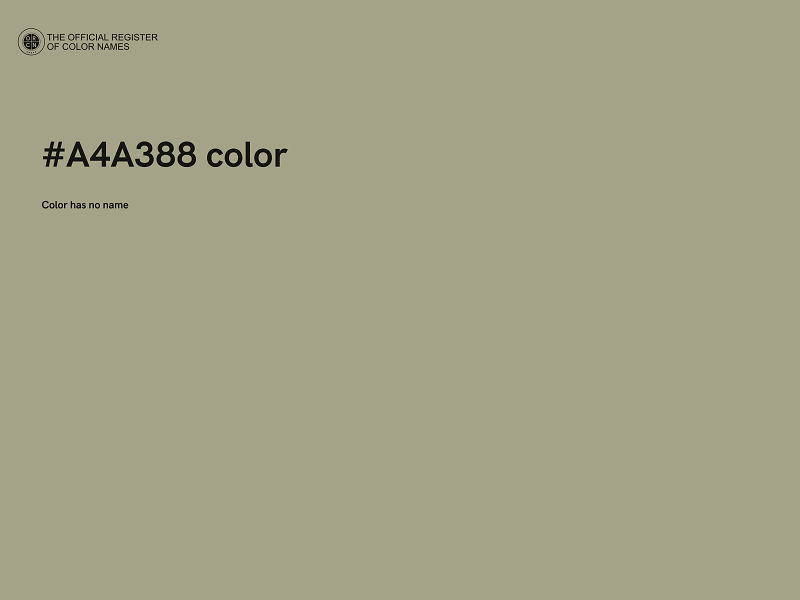 #A4A388 color image