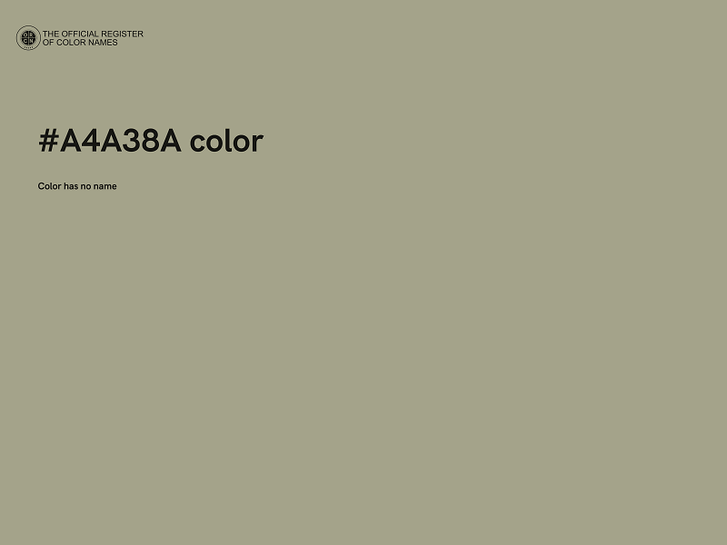 #A4A38A color image