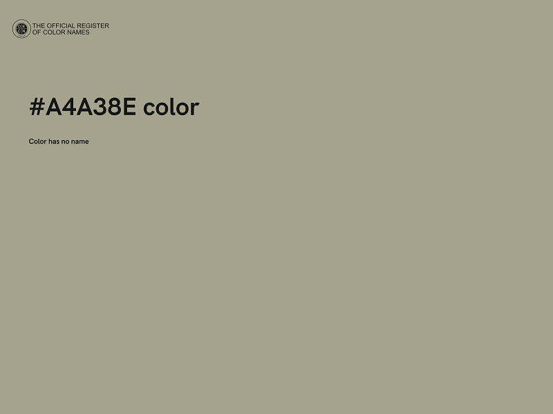 #A4A38E color image