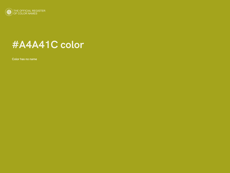 #A4A41C color image