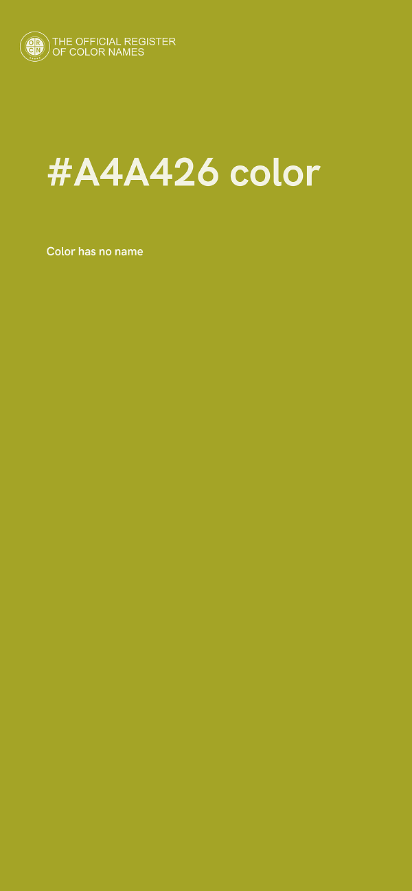 #A4A426 color image