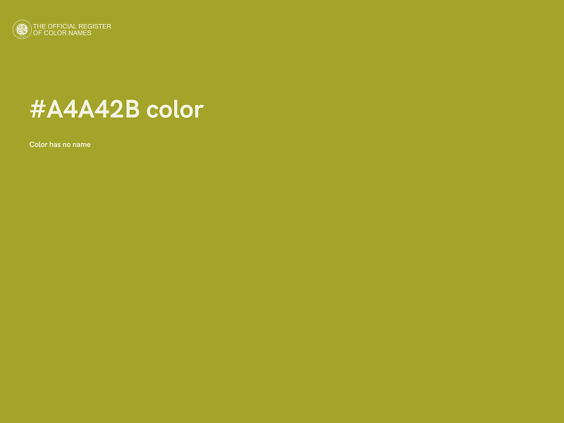 #A4A42B color image