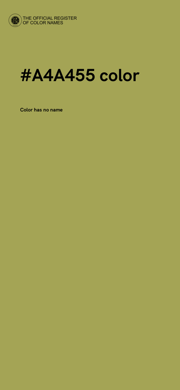 #A4A455 color image