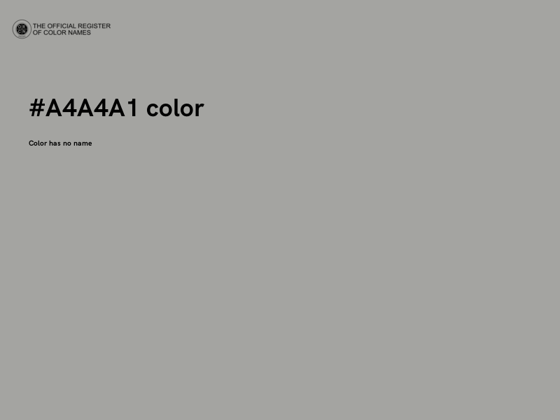 #A4A4A1 color image