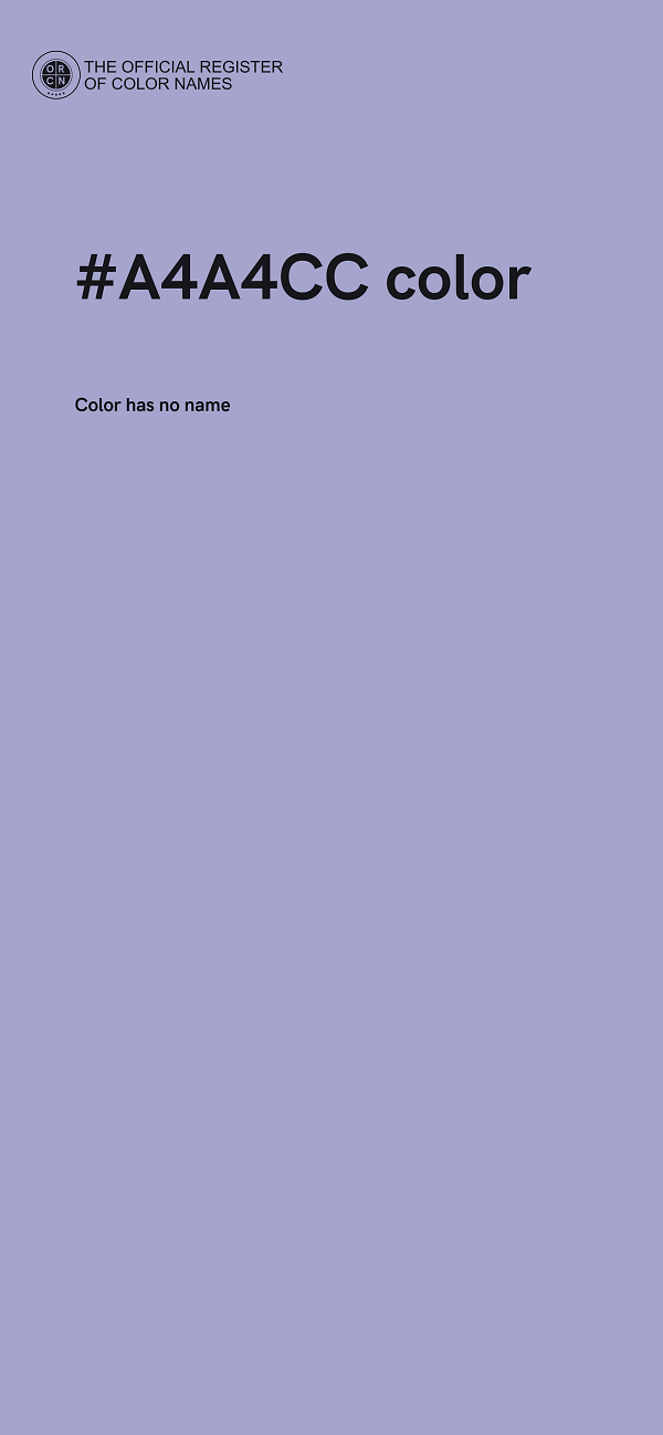 #A4A4CC color image
