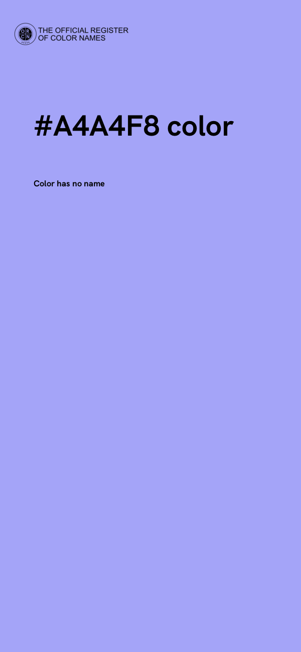 #A4A4F8 color image