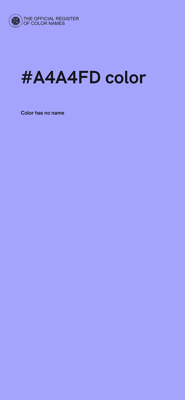 #A4A4FD color image