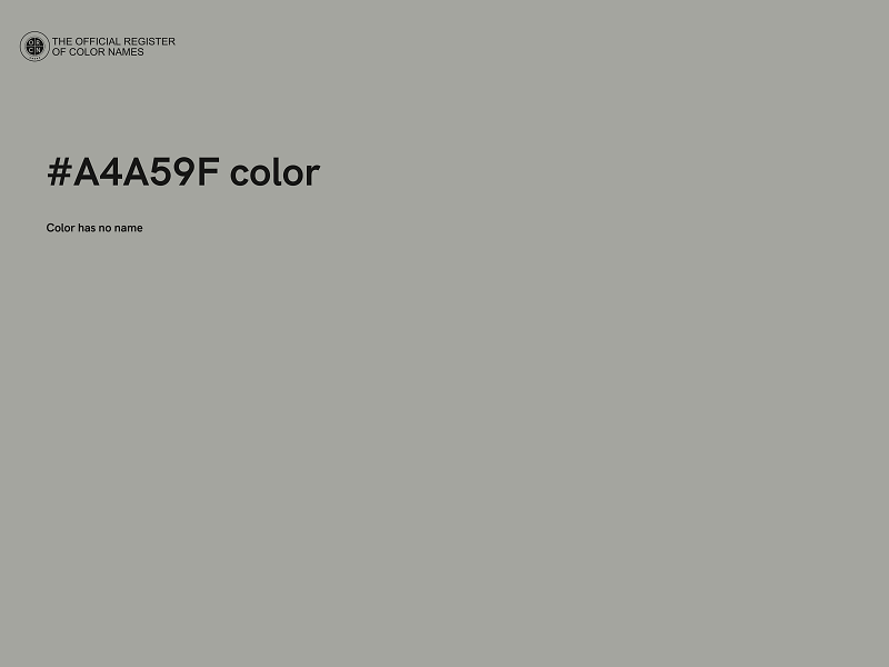 #A4A59F color image