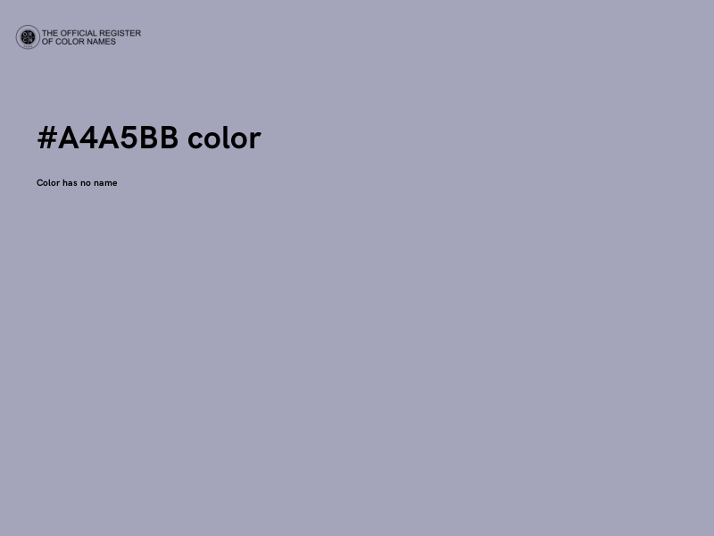 #A4A5BB color image