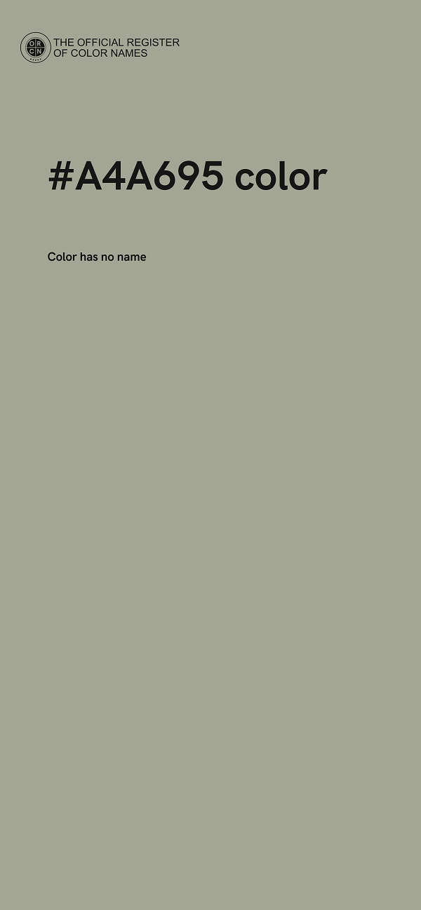 #A4A695 color image