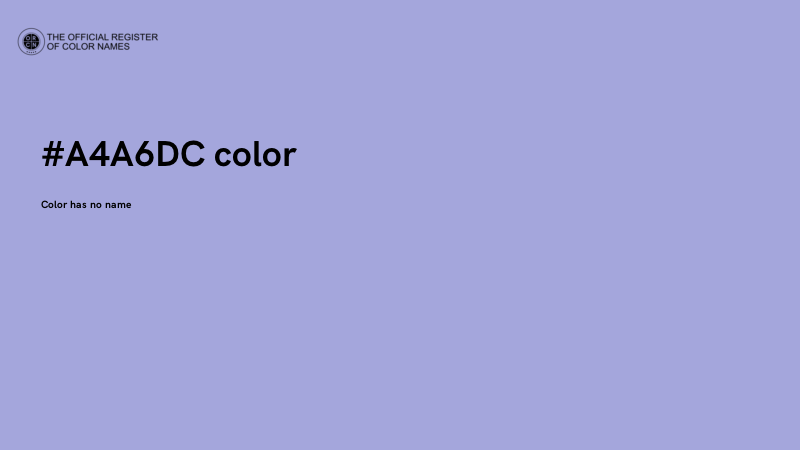 #A4A6DC color image