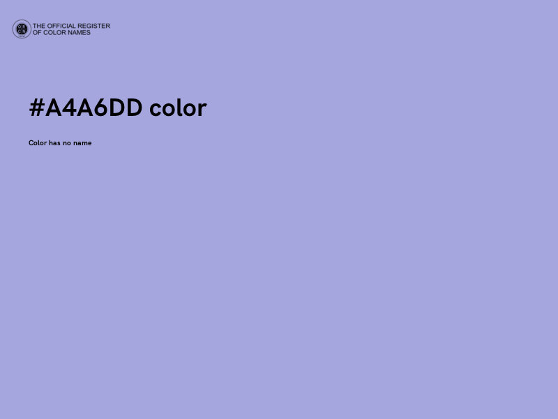 #A4A6DD color image