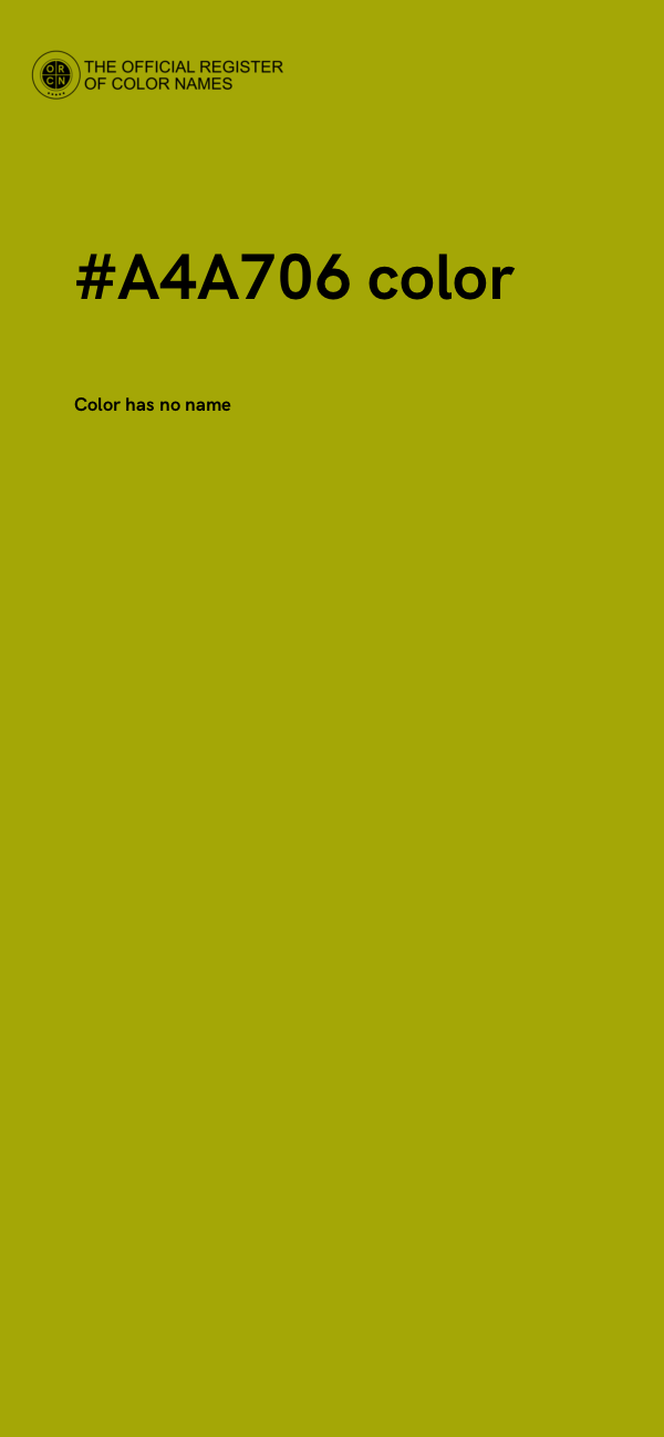 #A4A706 color image