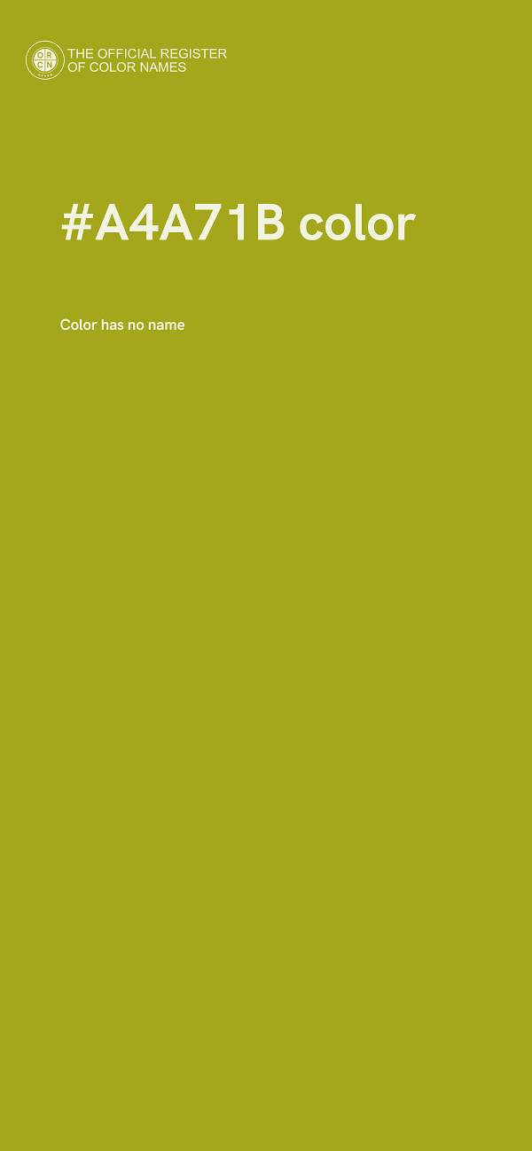 #A4A71B color image