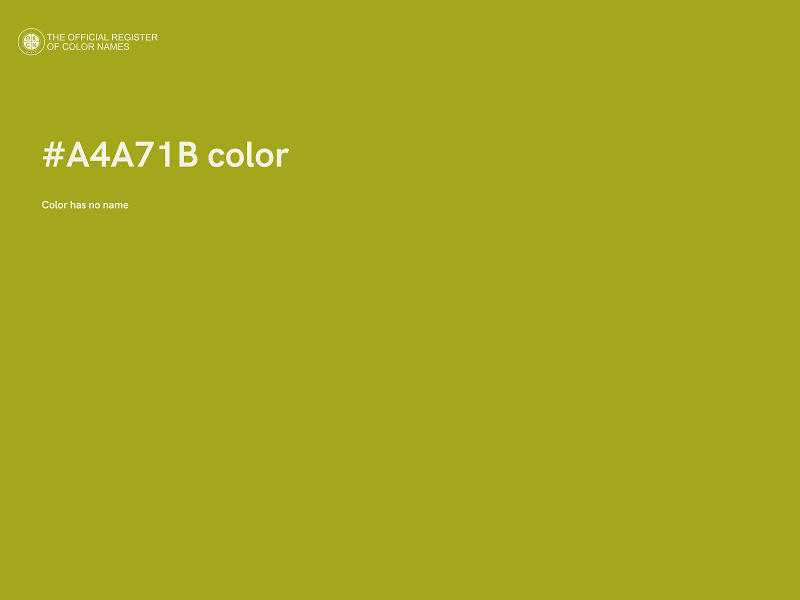 #A4A71B color image