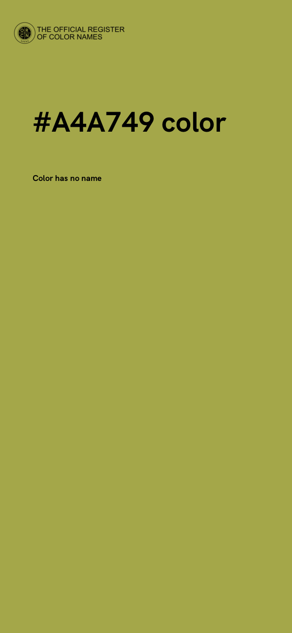 #A4A749 color image
