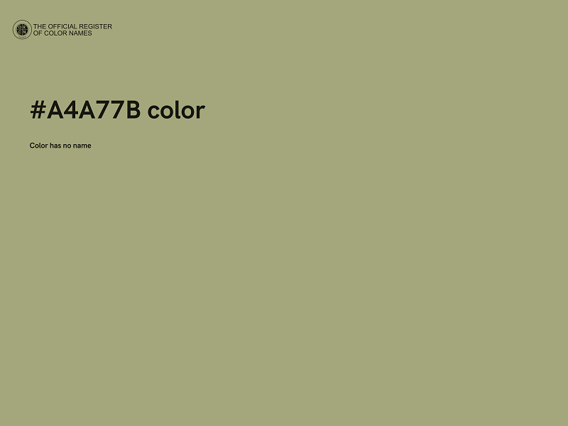 #A4A77B color image