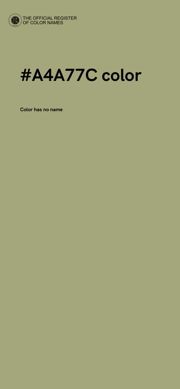 #A4A77C color image