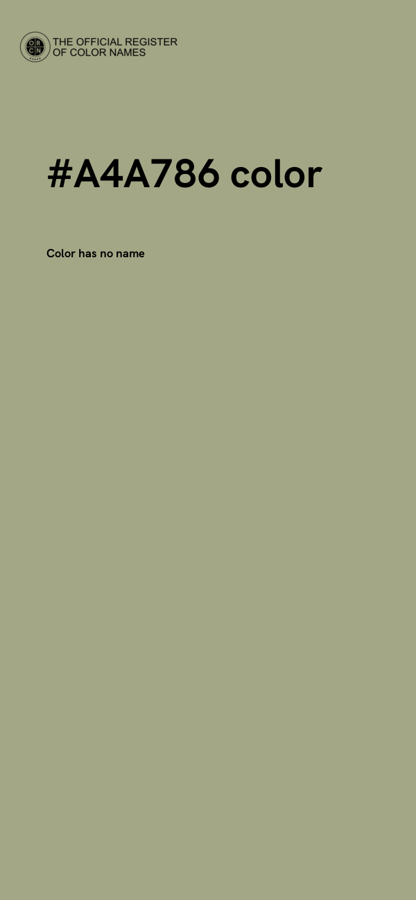 #A4A786 color image