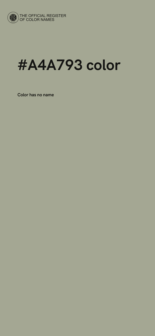 #A4A793 color image
