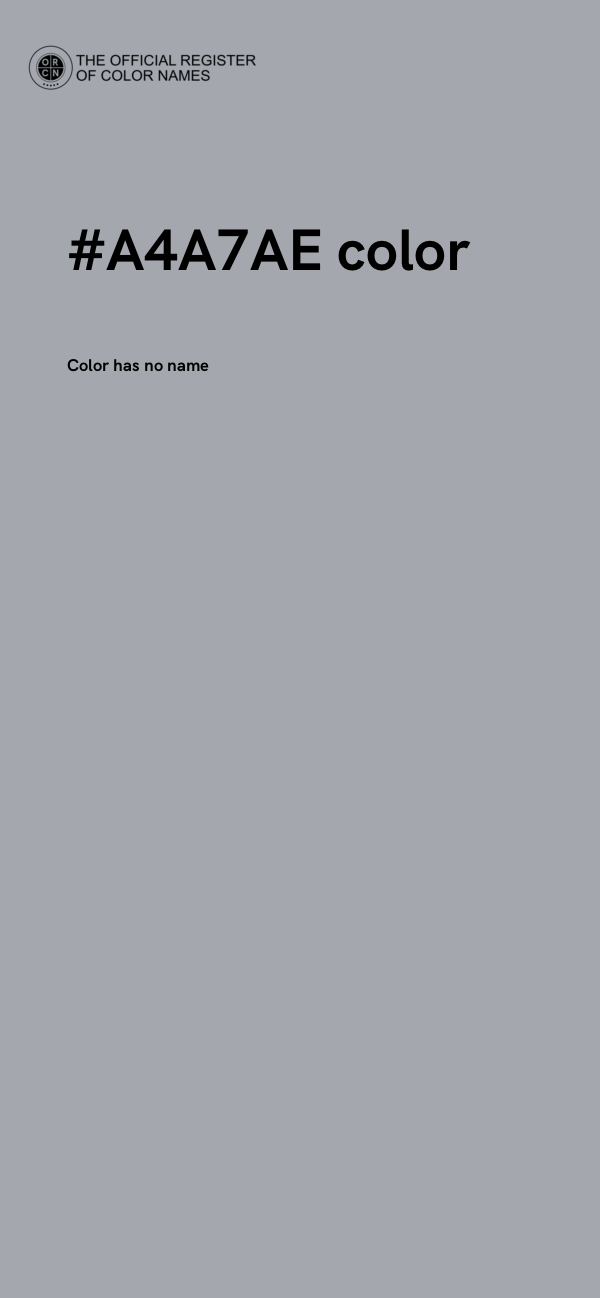 #A4A7AE color image