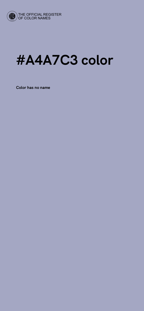 #A4A7C3 color image