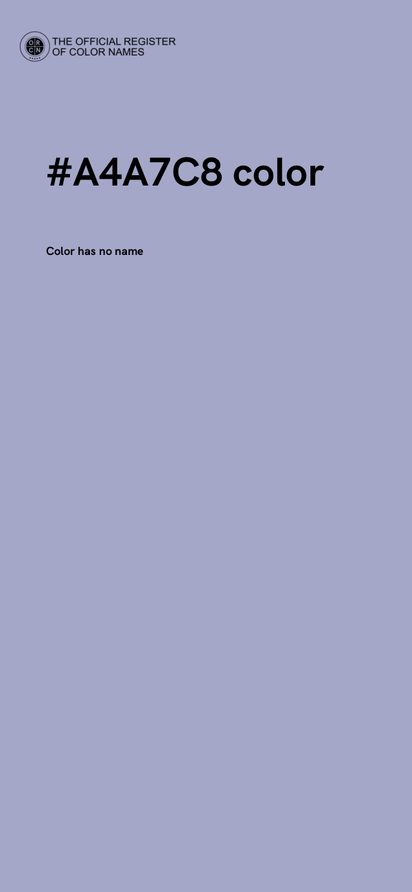 #A4A7C8 color image