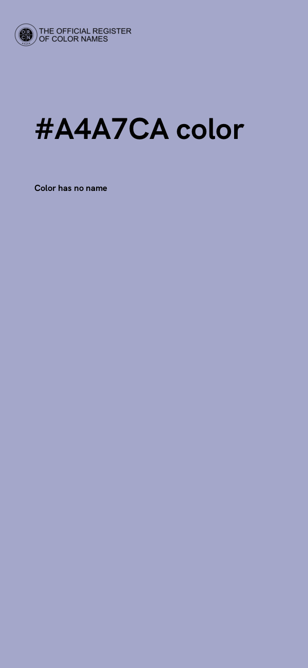 #A4A7CA color image