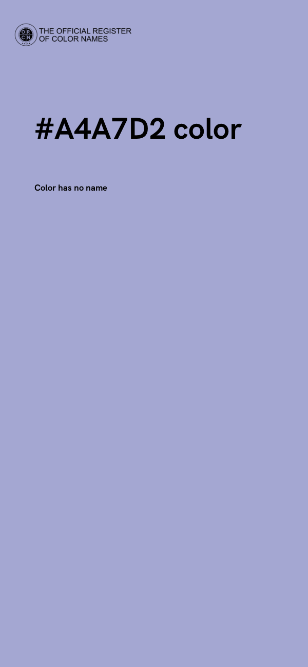 #A4A7D2 color image