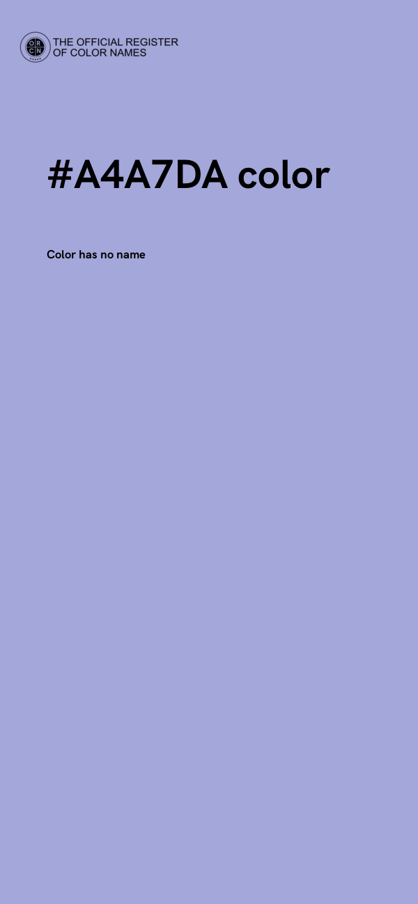 #A4A7DA color image