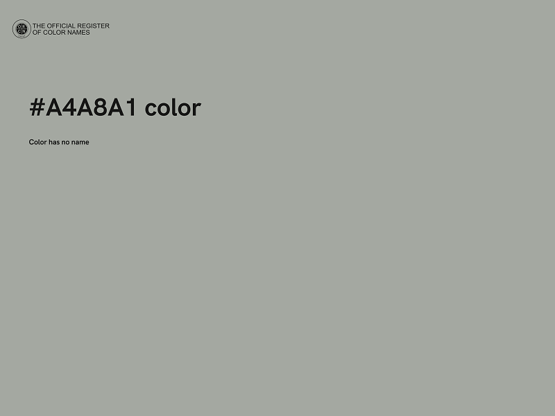 #A4A8A1 color image