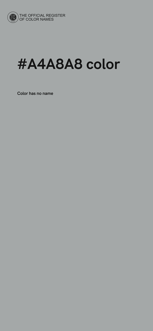 #A4A8A8 color image
