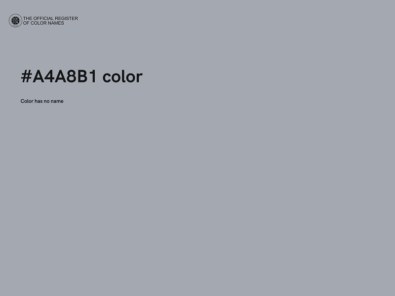 #A4A8B1 color image