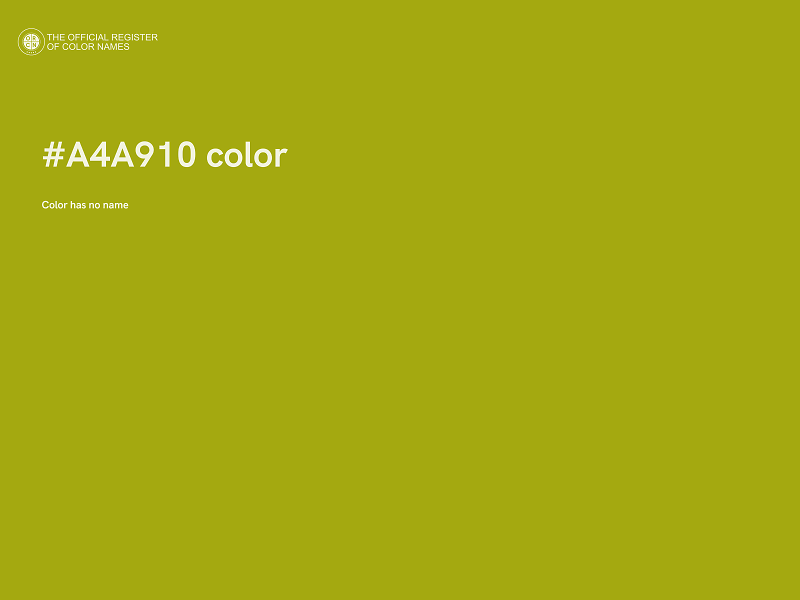 #A4A910 color image