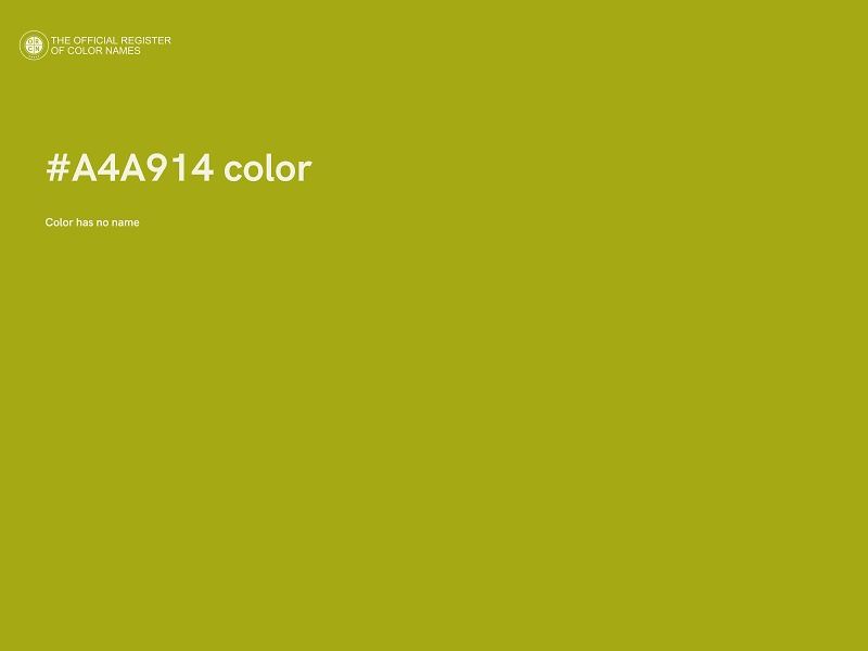 #A4A914 color image