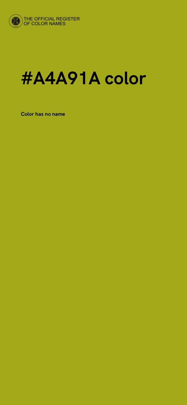 #A4A91A color image