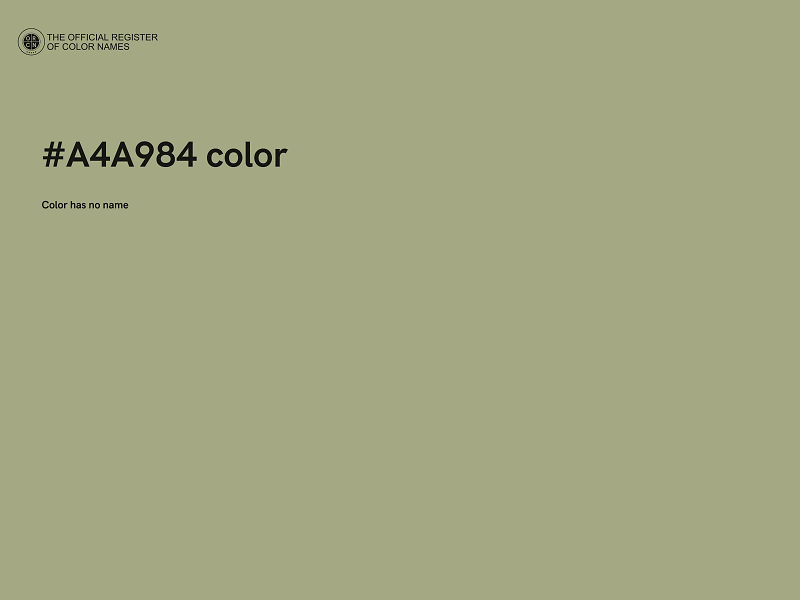 #A4A984 color image