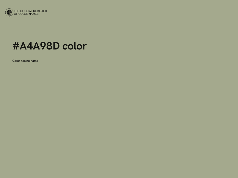#A4A98D color image
