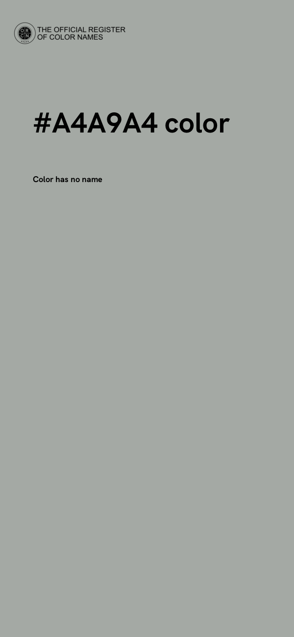 #A4A9A4 color image