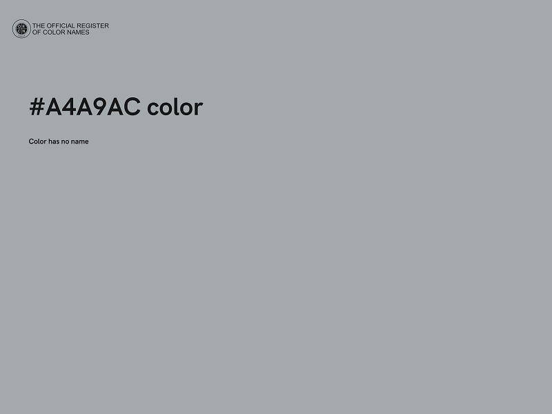 #A4A9AC color image