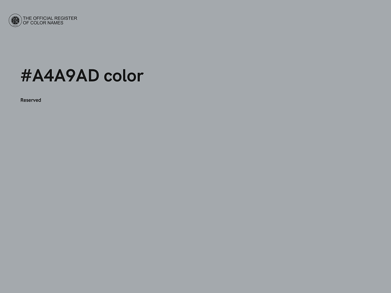 #A4A9AD color image