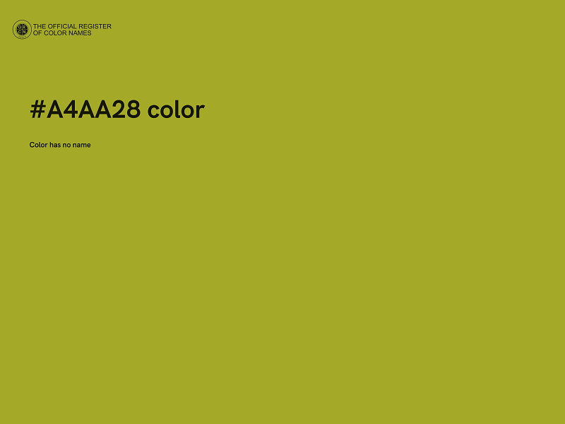 #A4AA28 color image