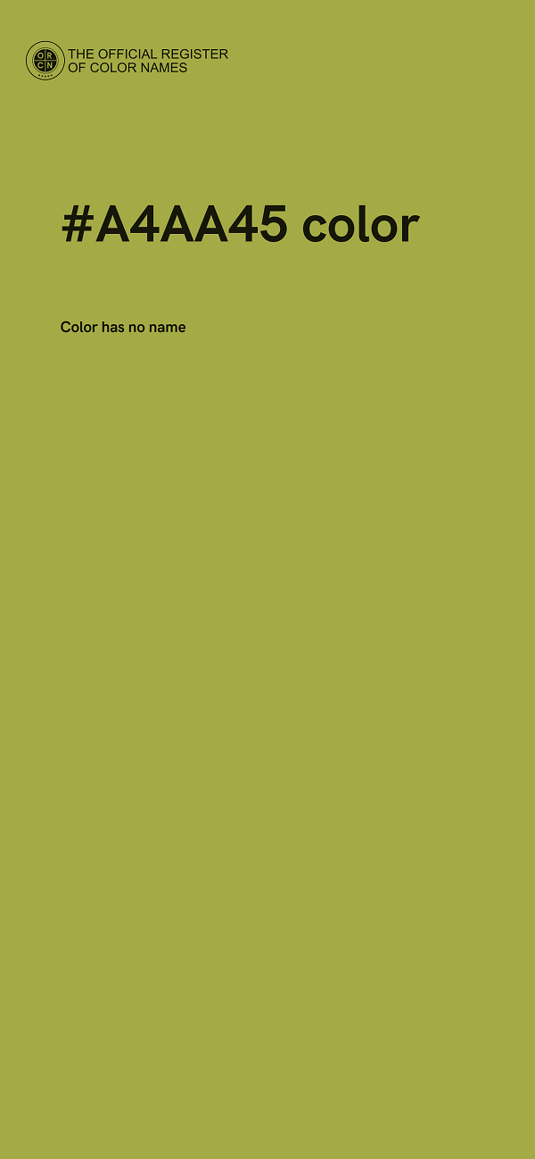 #A4AA45 color image